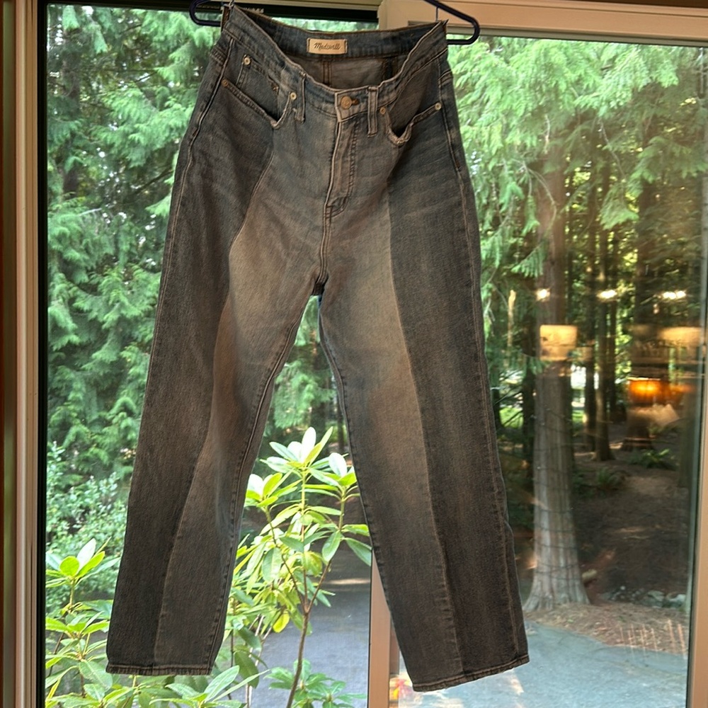 Madewell two tone jeans